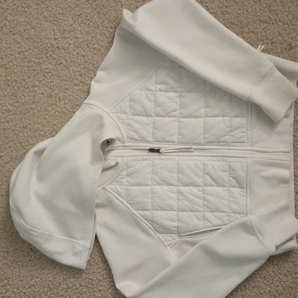 Old Navy Active White Dynamic Fleece Jacket